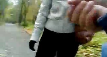 Cute brunette had sex with a guy