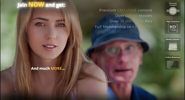 പഴയ മുത്തച്ഛൻ യുവ ചാപ് സുന്ദരിയായ പെൺകുട്ടി