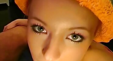 Cute brunette had sex with a guy